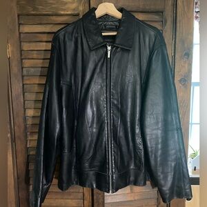 Wilsons Pelle Leather Black Jacket